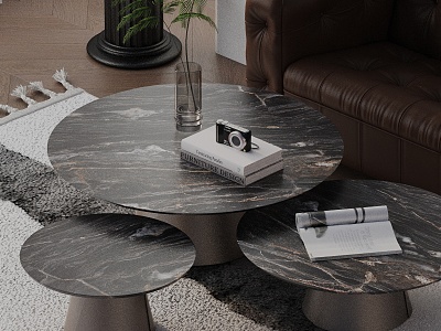 Modern coffee table model