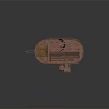 Bamboo Stilt House With Multi Level Structure Thatched Roof Wooden Ladder And Circular Platform
