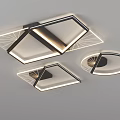 Creative acrylic ceiling lamp 3d model