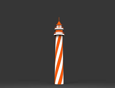 Modern Lighthouse 3d model