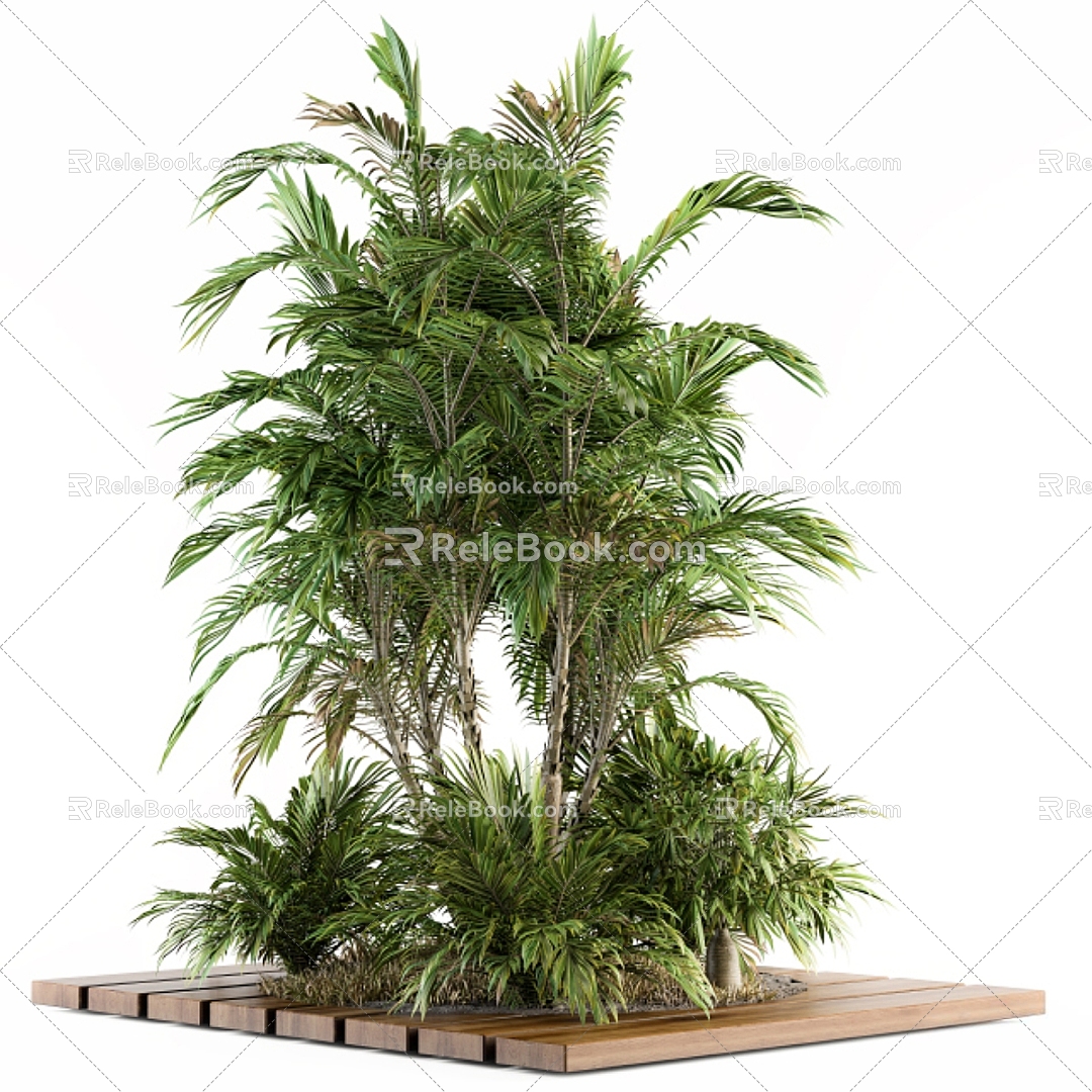 Modern Plant Potted Plant Heap 3d model