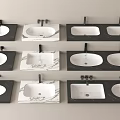 wash basin wash basin counter basin under counter basin faucet wash basin 3d model