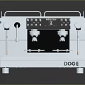 Modern Kitchen Espresso Machine By DOGE Professional Stainless Steel Design With Dual Brew Heads