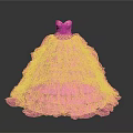Pink Ruffled Dress For Daily Life Use With Layered Design And Soft Fabric