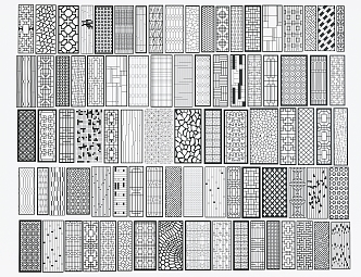 New Chinese Partition Screen Combination 3d model