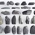 Modern Landscape Stone Art Stone Sketch Courtyard Stone 3d model