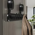Modern Bathroom Accessories Wall Mounted Metal Hook Rack for Hanging Towels and Clothes