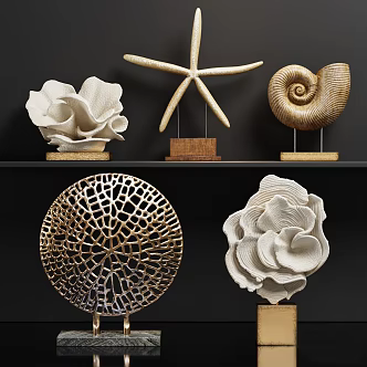 Modern Ornament Combination Decorations Ornament Combination 3d model