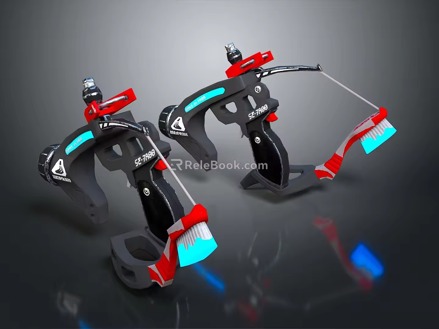 Modern Sci-Fi Equipment Sci-Fi Items Sci-Fi Components High-Tech Components 3d model