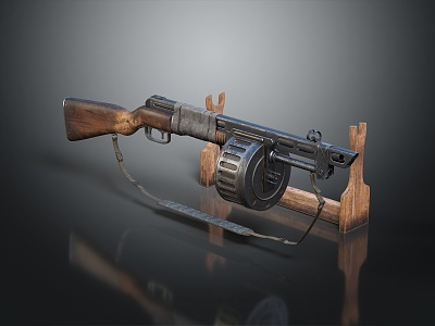 modern rifle semi-automatic rifle combat rifle 3d model