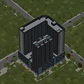 Aerial Planning of Modern Residential Complex with High Rise Buildings Green Spaces and Road Network