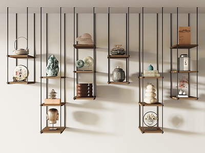 New Chinese-style Storage Rack Storage Rack Ornaments Combination model