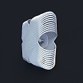 Oval wall lamp 3d model