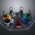 Colorful Mini Toy Cars Arranged In Circular Pattern With Various Colors
