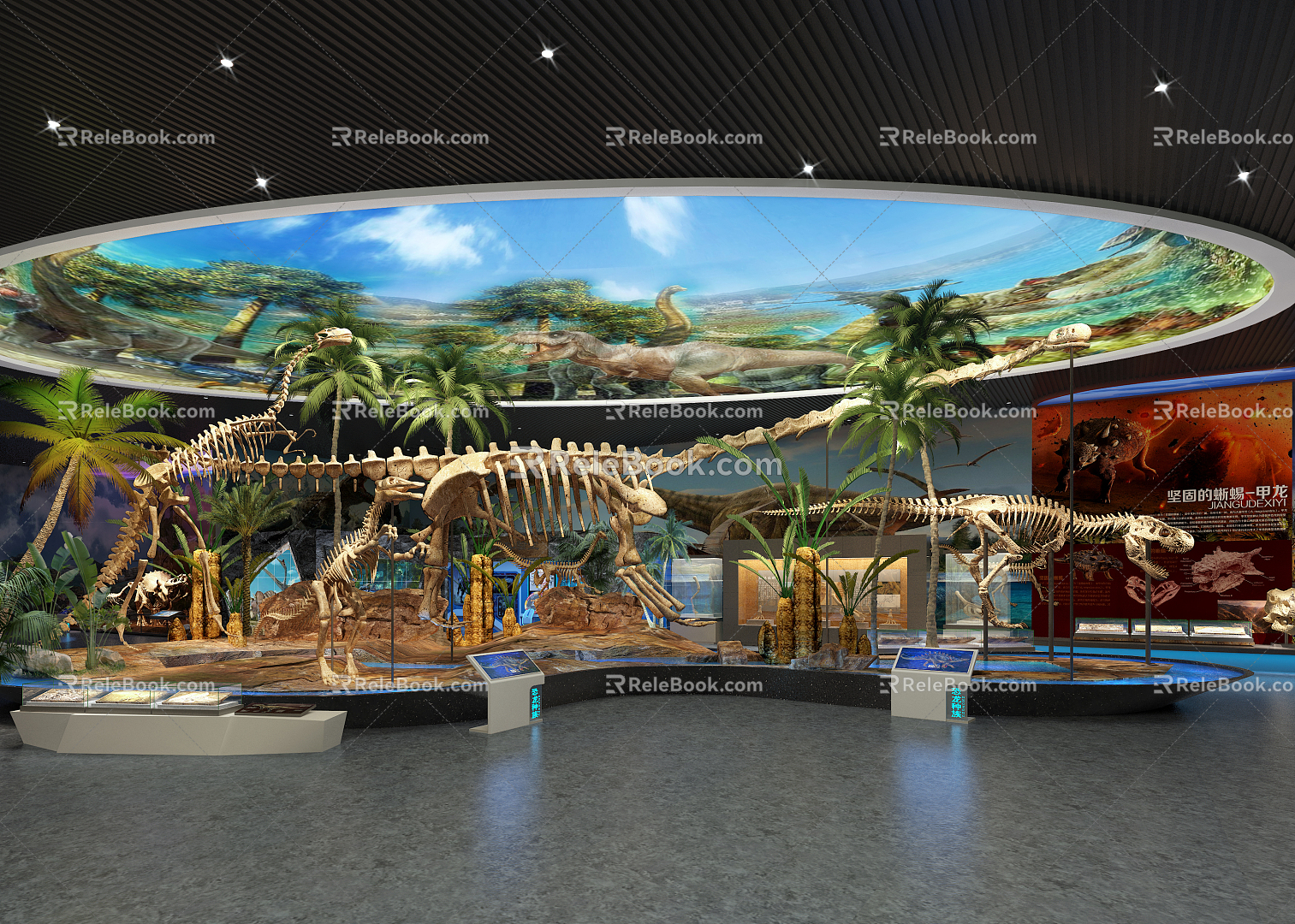 Dinosaur Museum Modern Museum 3d model