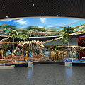 Dinosaur Museum Modern Museum 3d model