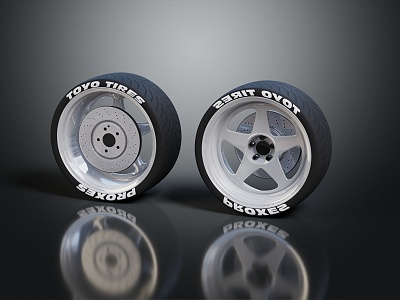 Hyundai tire wheels Volkswagen wheels 3d model