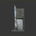 Detailed Stone Miniature Building Model Featuring Arched Doorway Pointed Roof And Carved Pillars