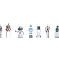 Futuristic Aerospace Technology Showcasing Robots Drones And Space Exploration Vehicles