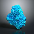 Natural Blue Crystalline Stone Material With Raw Mineral Texture And Glossy Surface