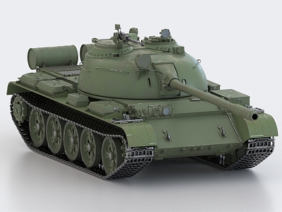 Type 59 tank T55 tank World War II tank 3d model