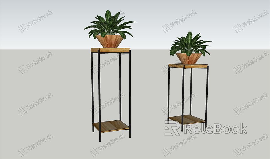 Modern Flower Table Storage Rack Flower Rack Side Rack Table Outdoor Furniture model