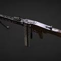 machine gun machine gun automatic rifle 3d model