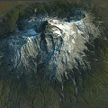Snow Mountain Range Peak Terrain Mountain 3d model