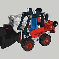 compact loader 3d model