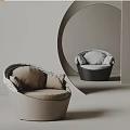 Cosmo Single Sofa Casual Sofa Rattan Sofa 3d model