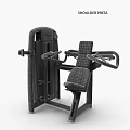 Professional Black Chest Press Fitness Machine With Ergonomic Seat And Adjustable Arms