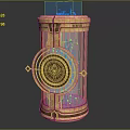 Modern Sci-Fi Equipment Sci-Fi Items Sci-Fi Components High-Tech Components 3d model