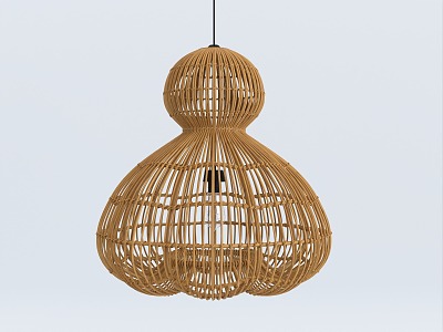 Handmade Rattan Chandelier Japanese Style Rattan Chandelier Homestay Chandelier Restaurant Handmade Lamps Pastoral Dining Table Rattan Lamps model