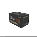Black Electronic Product Package Box With Modern Design And Product Details