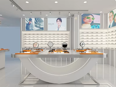 Modern Glasses Shop 3d model