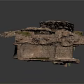 Earthy Rocky Cave Interior With Natural Rock Formations Green Moss And Sunlight
