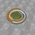 Modern tree pool tree pool stool 3d model