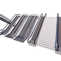 escalator elevator escalator mall elevator 3d model