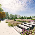 Modern Park 3d model