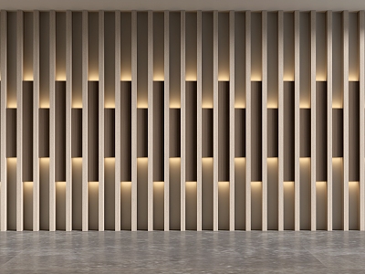 Background wall Front desk background wall lights with modeling background wall model