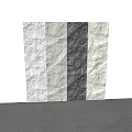 Natural Textured Wall Surfaces With Light Beige and Dark Gray Finishes 3d model