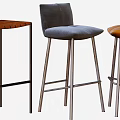 Modern Bar Stools with Various Designs Metal Legs and Comfortable Seats