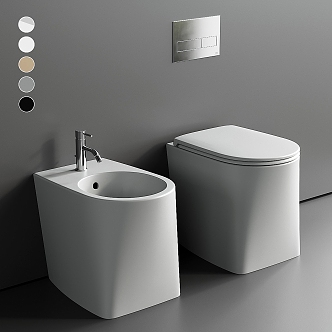 Modern toilet seat 3d model