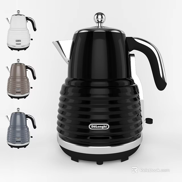 Delonghi Electric Kettles In Multiple Colors For Daily Use 3d model 
