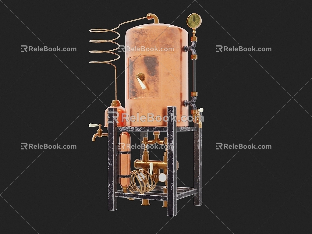 Wine Distillation Machine Distillation Machine 3d model