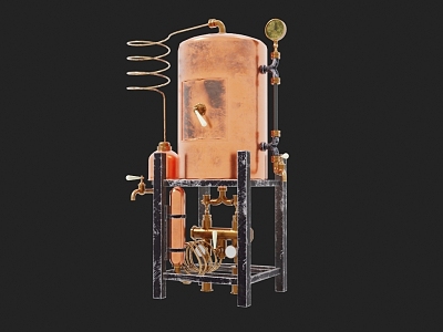 Wine Distillation Machine Distillation Machine 3d model