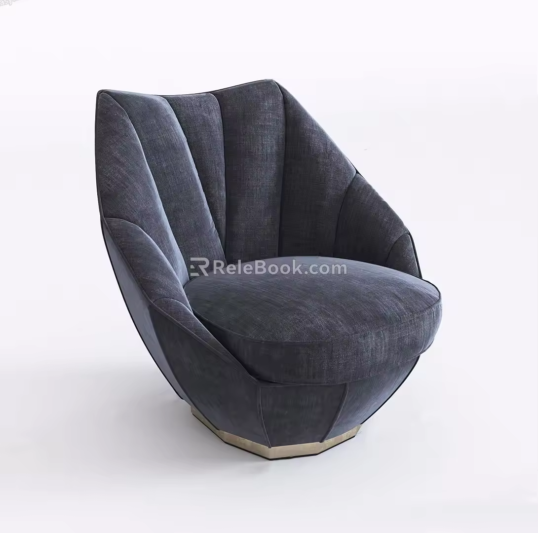 Modern single sofa 3d model