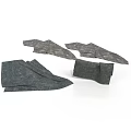 Gray Soft Fabric Household Cleaning Cloths With Various Shapes And Practical Design