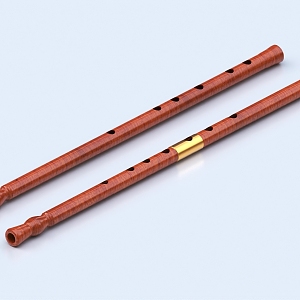 Flute Piccolo Instrument 3d model