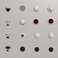 Public Facilities Wall Mounted Alarm Devices With White Red Silver Covers And Various Functions